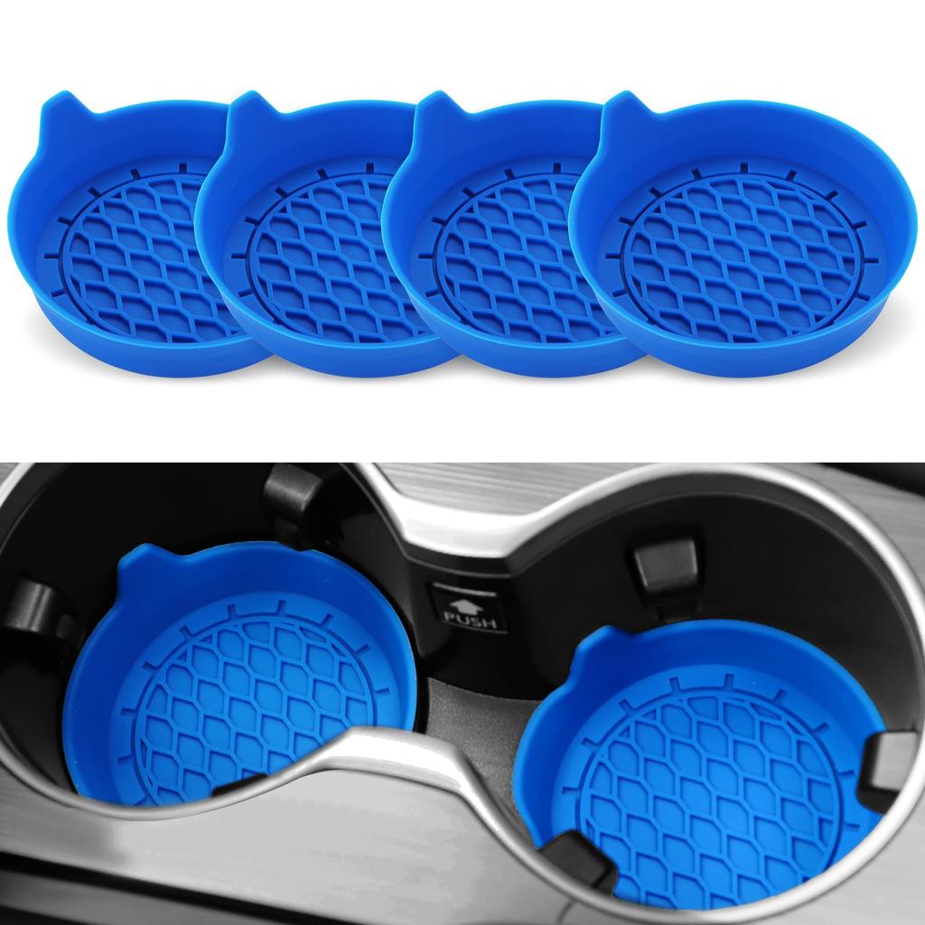 2/4 bucăți suport de pahar auto coaster suport de pahar din silicon inserție suporturi de pahar universale antiderapante accesorii auto
