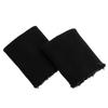 1Pair Knit Cuff Sleeve Jacket Stretch Rib Tubular Knit Rib Cuff Replacement Padded Jacket Sportswear Sewing DIY Black