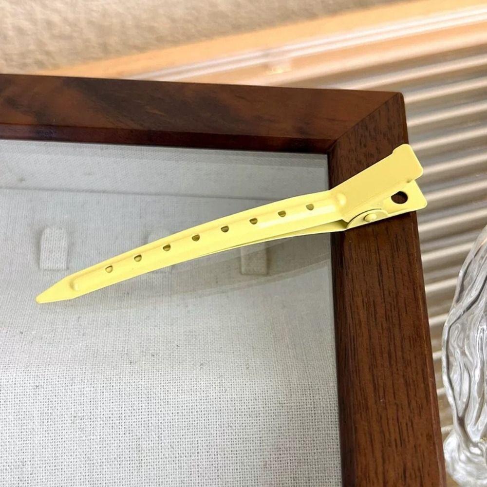 

Hair Locating Clip Traceless Duckbill Clip Ice Cream Color Metal Hair Clip Women жовтий