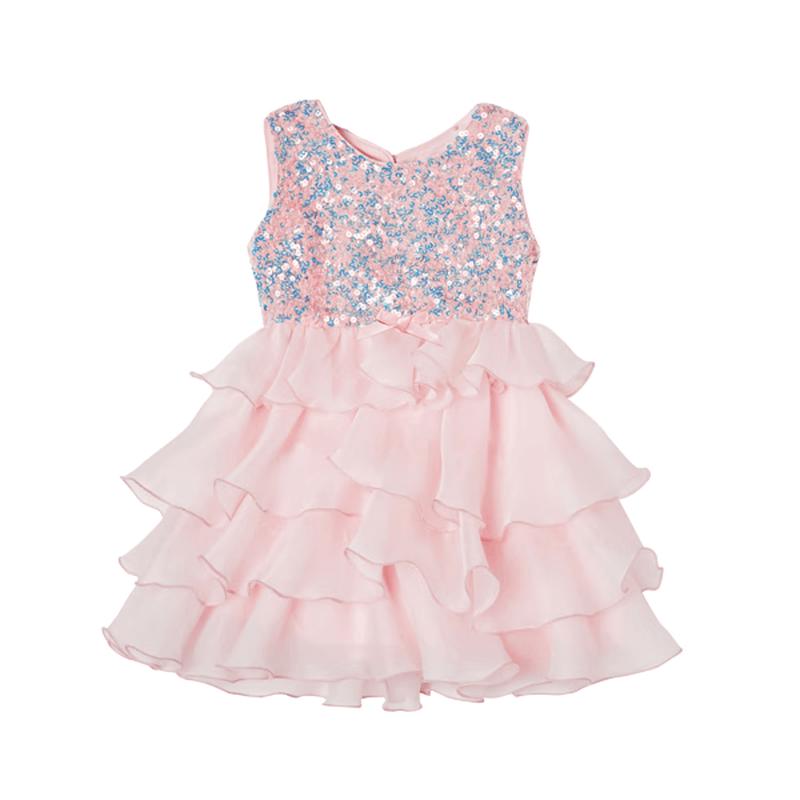 Fuluomi Girls  Sweet Mesh Cake Princess Dress 130