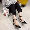 Commuter Versatile Pointed Bag Heel Sandals Women's 2025 Spring New Korean Edition Fashion High Heels Casual Women's Sandals