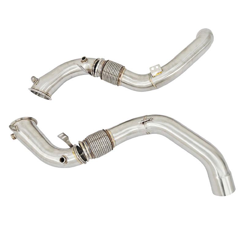 304 Stainless Steel Water Pipe Manifold Muffler for BMW M5 F90 4.4T