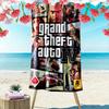 Grand Theft Auto V: Asciugamano da spiaggia Crime Chaos Asciugamano da spiaggia per foto vacanza Portatile per viaggio nuoto mare asciugatura rapida asciugamano da nuoto