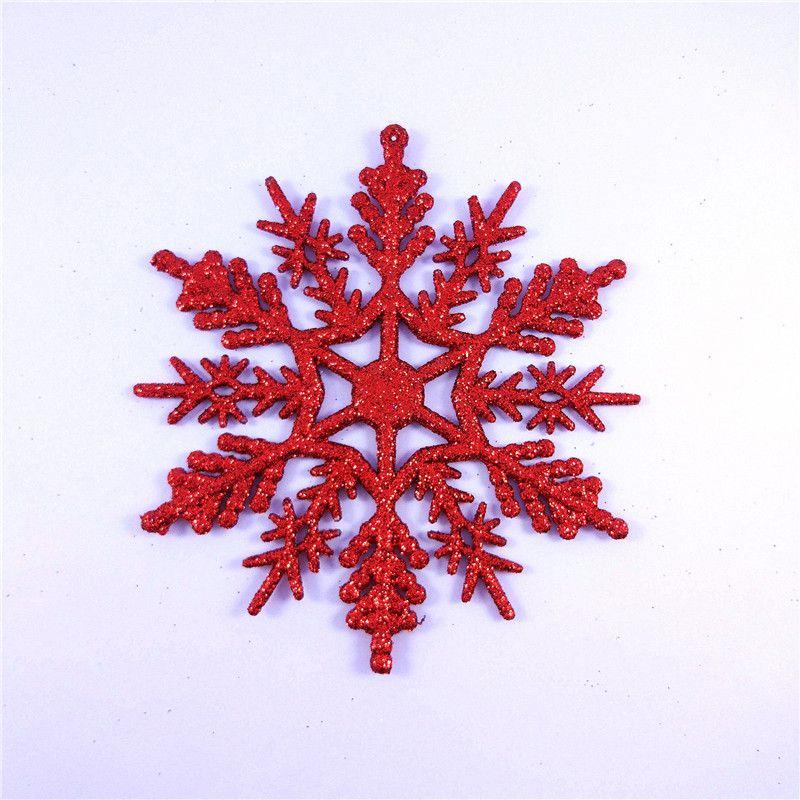 Luxurious 12pcs Glittering Christmas Tree Hanging Decoration Baubles Snowflakes 10cm