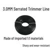 Durable Steel Wire Twisted Tooth Weeding Rope - Wear-Resistant for Grass Cutting.