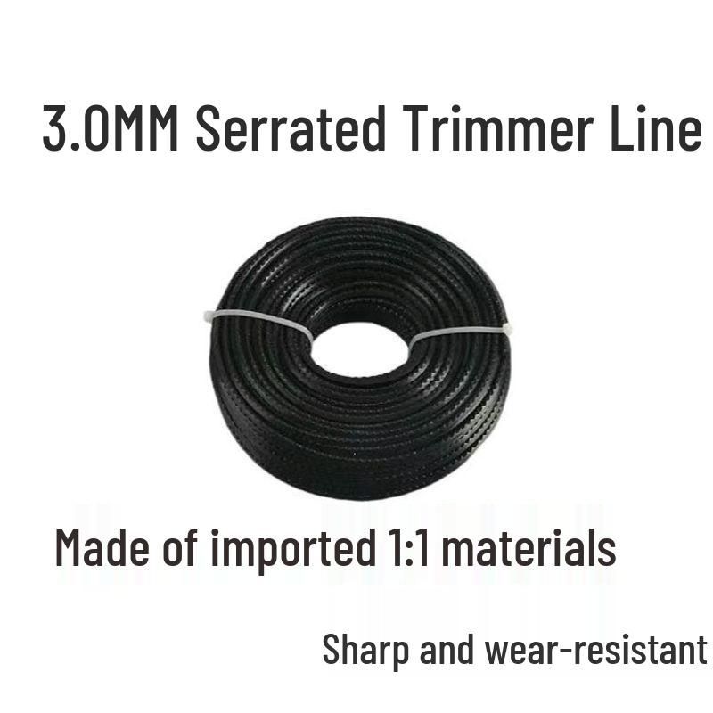 Durable Steel Wire Twisted Tooth Weeding Rope - Wear-Resistant for Grass Cutting.