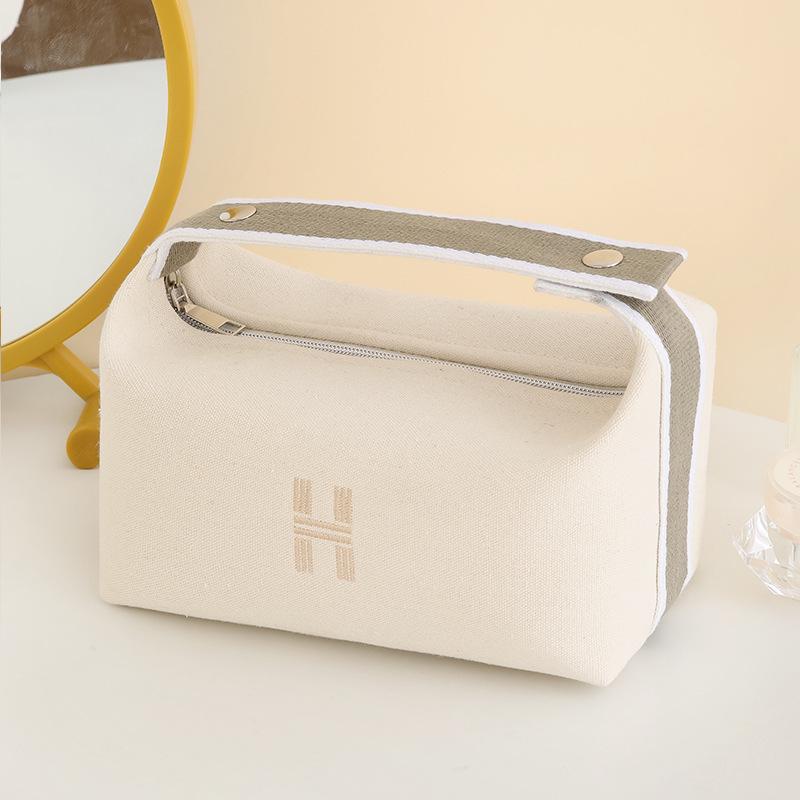 

H Дом Холщовая Дорожная Косметичка и Сумка для Макияжа: Портативная женская сумка-ланчбокс и косметичка