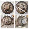 Alchemical Moon Drum Handmade Crafts Fashion Shaman Drum Desktop Ornament Sound Healing Tool for Spiritual Music