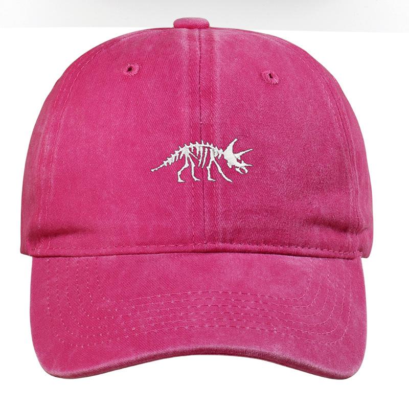Japanese Retro Dinosaur Embroidery Duckbill Sun Protection Cap for Women