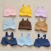 Mini Doll'S Clothes Outfit Accessories For Korea Kpop Exo 15-17cm Labubu Idol V1 V2 Pocket Overalls Clothing Gift