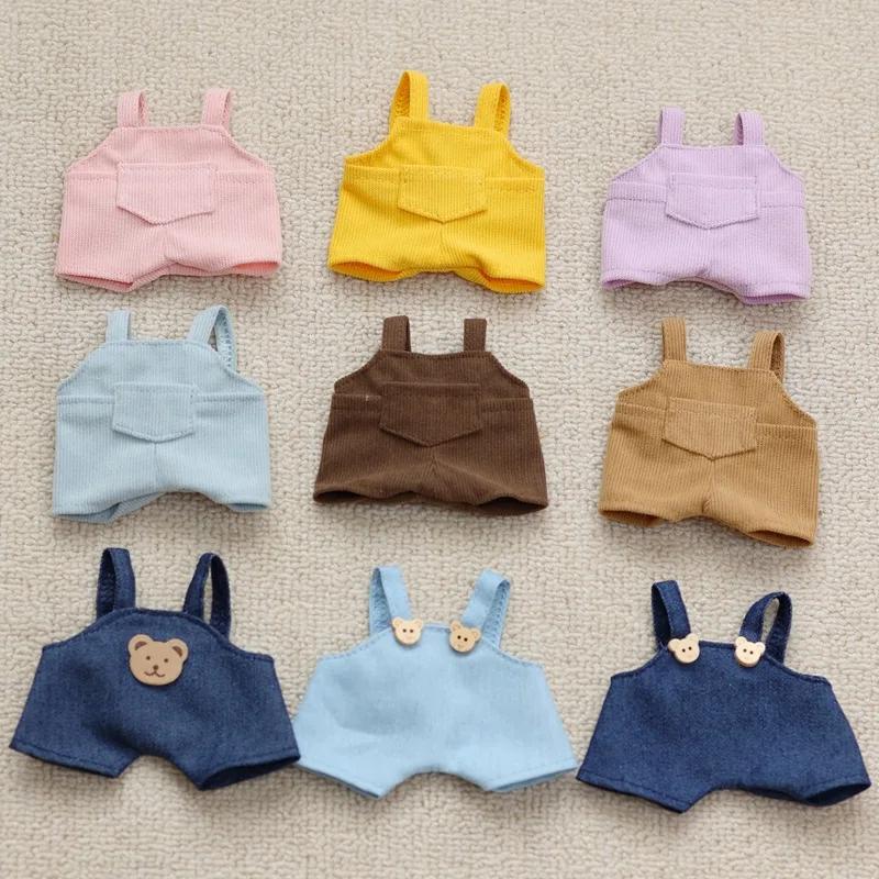 Mini Doll'S Clothes Outfit Accessories For Korea Kpop Exo 15-17cm Labubu Idol V1 V2 Pocket Overalls Clothing Gift