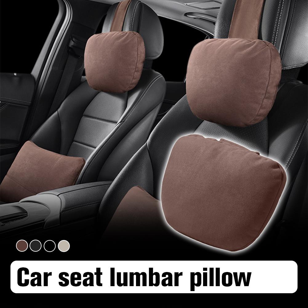 Universal Car Headrest Pillow For Most Vehicles  4 Seasons Neck & Back Support With Lumbar Cushion Automotive Interior Access