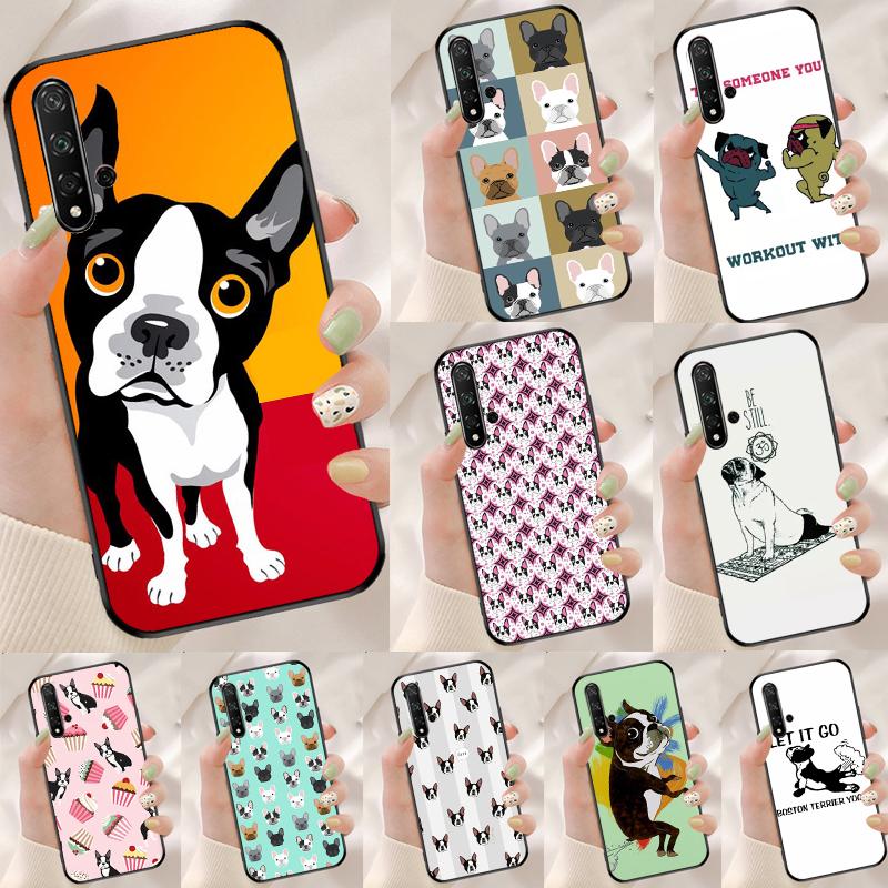 Funny Boston Terrier Dog For Huawei Nova 10 9 SE 5T 12s 12i 11i Y91 Y90 Y60 Y70 Y72 Y61 P20 P40 P30 Lite P60 Pro Case