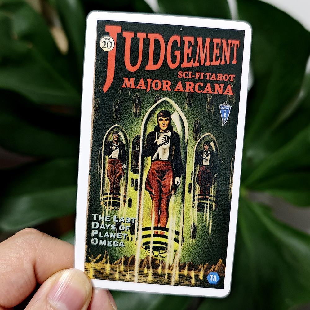 Todd Alcott's Sci-Fi Tarot, 10.3*6cm Science-Fiction-themed Tarot Deck, 78 Pcs Tarot Cards Based On Rider Waite System