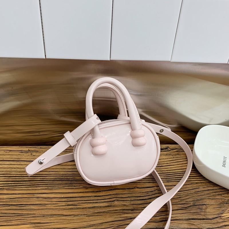 Маленькая детская сумка-тоут из ПУ-ткани, модная детская ручная сумочка для школы и прогулок розовый