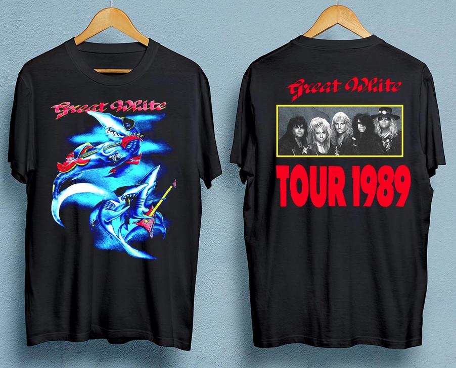 

Vintage 1989 Great White Tour Concert T Shirt M