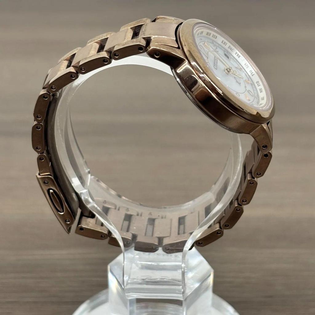 Used Beautiful Condition CITIZEN Watch xC Cross-Sea Eco-Drive Radio-controlled Watch Sakura Pink Titania Line Happy Flight Series EC1144-51C Ladies