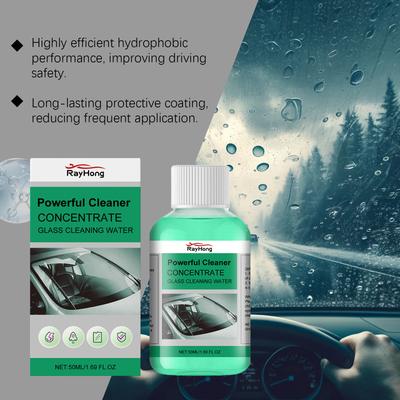 Car Windshield Oil Film Cleaner Powerful Concentrate Glass Cleaning Water Hydrophobic Glass Coating Car Detailing Tool