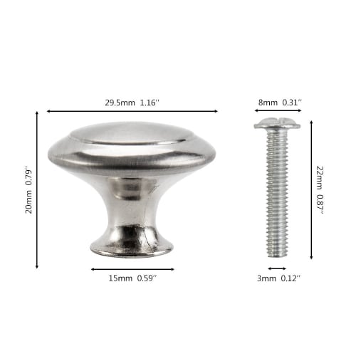 liuzhuo Drawer Knobs and Handles, Set of 10, Drawer Pulls, Door Handles, Stainless Steel Drawer Pulls, Clear Crystal, Silver, with Screws, for Dresser