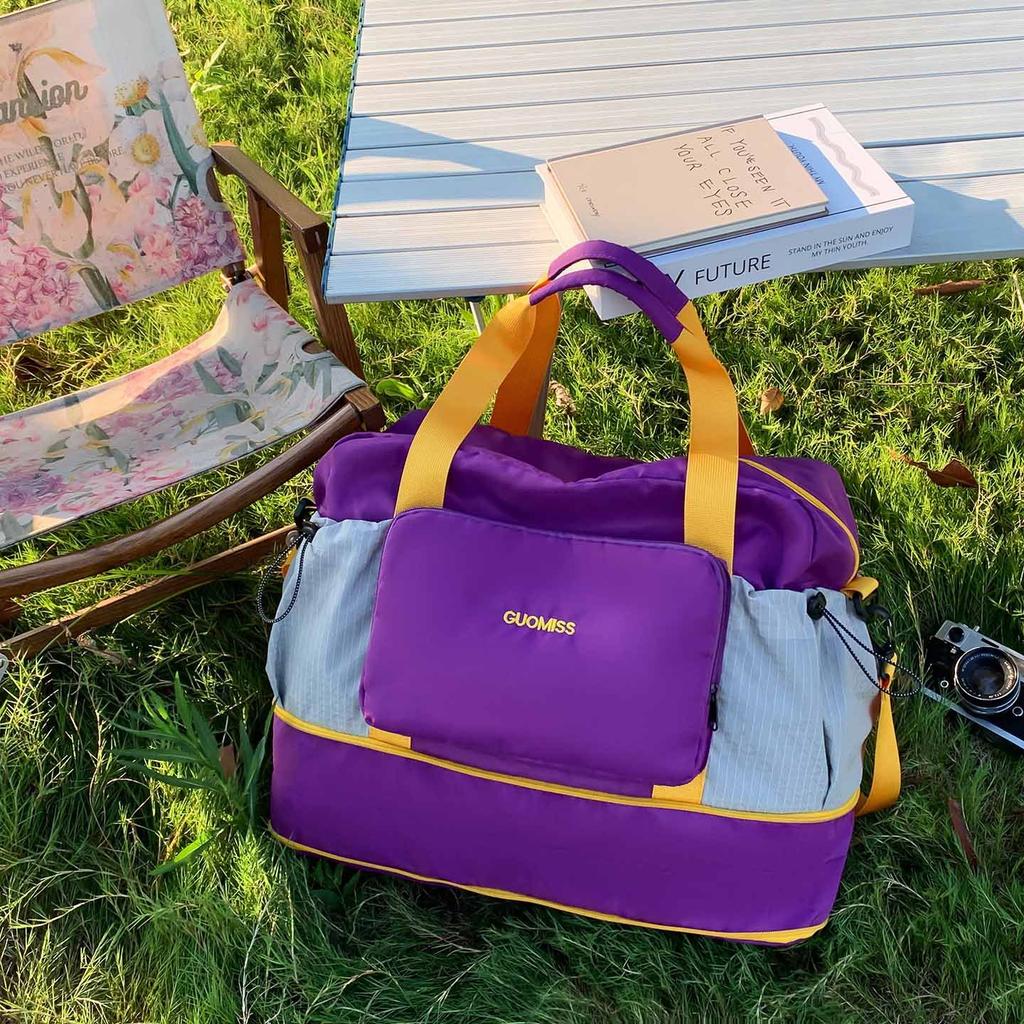 Large capacity travel bag Women's short-distance boarding bag Business trip handbag Light luggage bag Men's sports fitness bag Travel