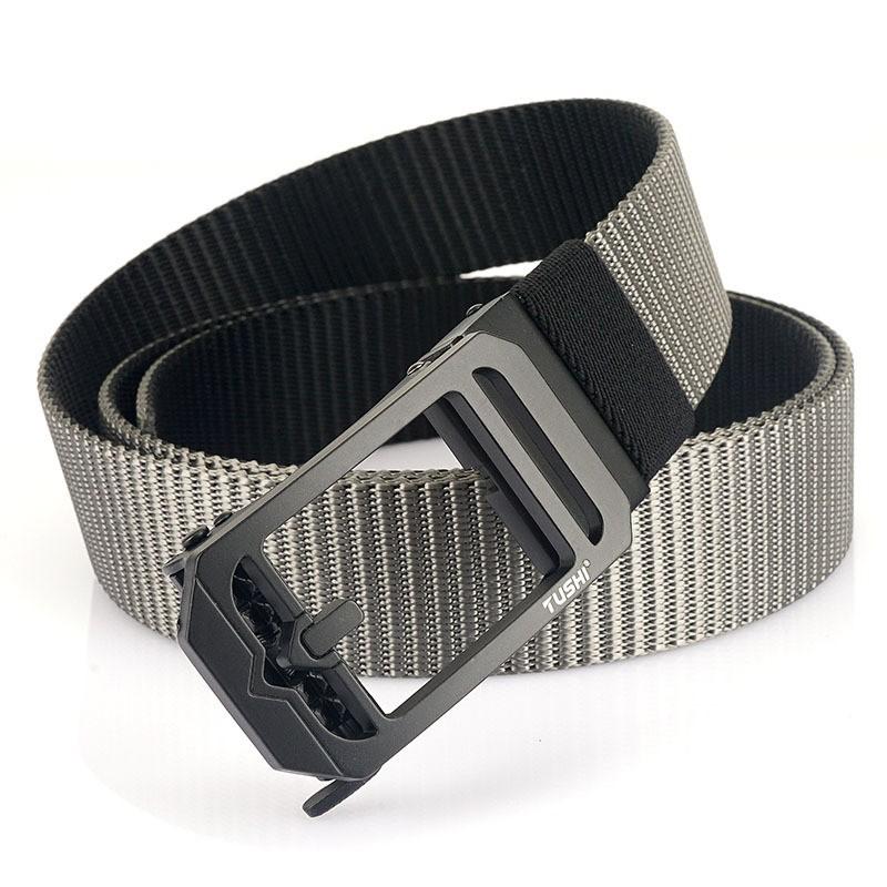 Belt Rotating Automatic Buckle Men s Waist Double-sided Color Nylon Canvas All-match Casual Trend Pants 120cm