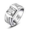 Nice 925 Silver Mens Ring 5A Zircon luxury High Quality For Men Wedding Fine Jewelry Accessories Party Gifts