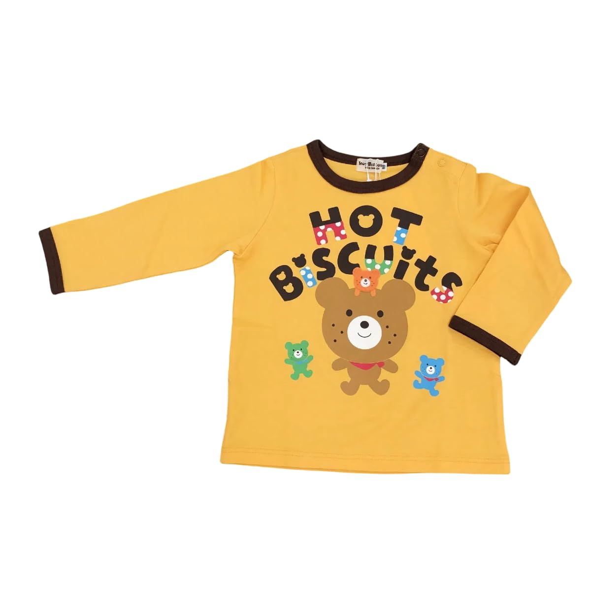 

Miki House Hot Biscuits T-shirt, Boys and Girls, Baby, Children s Clothing, Yellow, 90cm, 73-5207-381