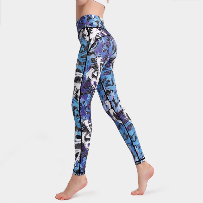 Womens Printed Leggings Pencil Stretchy Yoga Bronze Flowers XL/XXL Womens Printed Leggings Pencil Stretchy Yoga Bronze Flowers XL/XXL