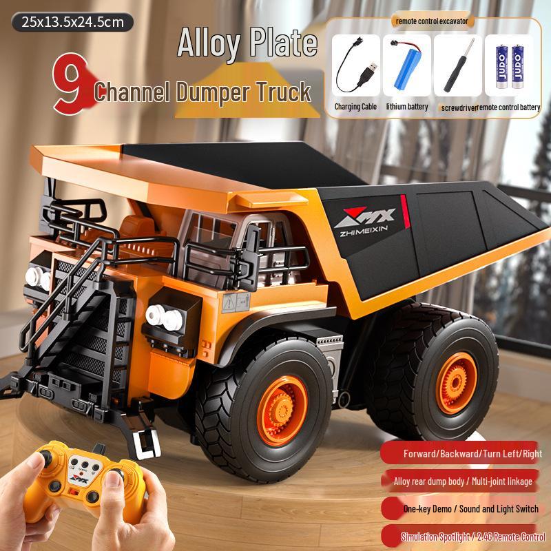 Large Remote Control Alloy Excavator Toy for Kids