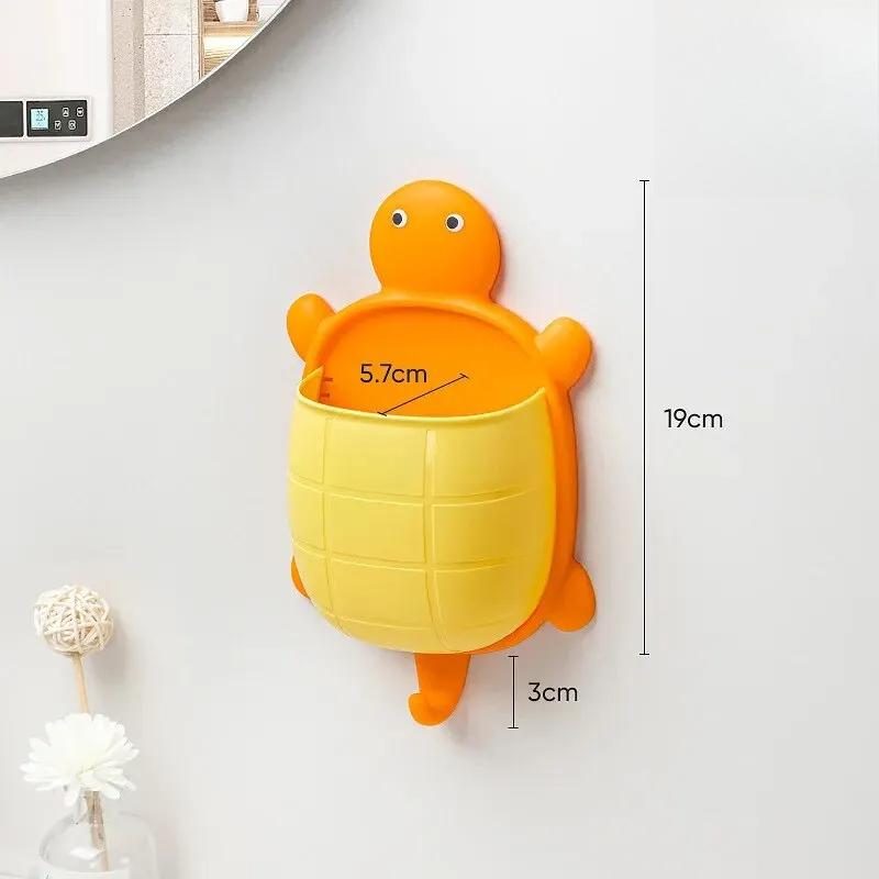 1 stück Nette Schildkröte Design Lagerung Rack Zahnbürste Halter Kreative Cartoon Bad Lagerung Organizer Zahnbürste Lagerung Rack
