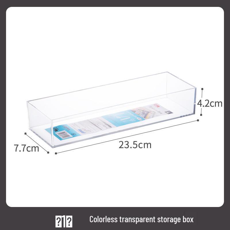 Narrow Transparent Bathroom Mirror Cabinet for Skincare and Cosmetics Storage