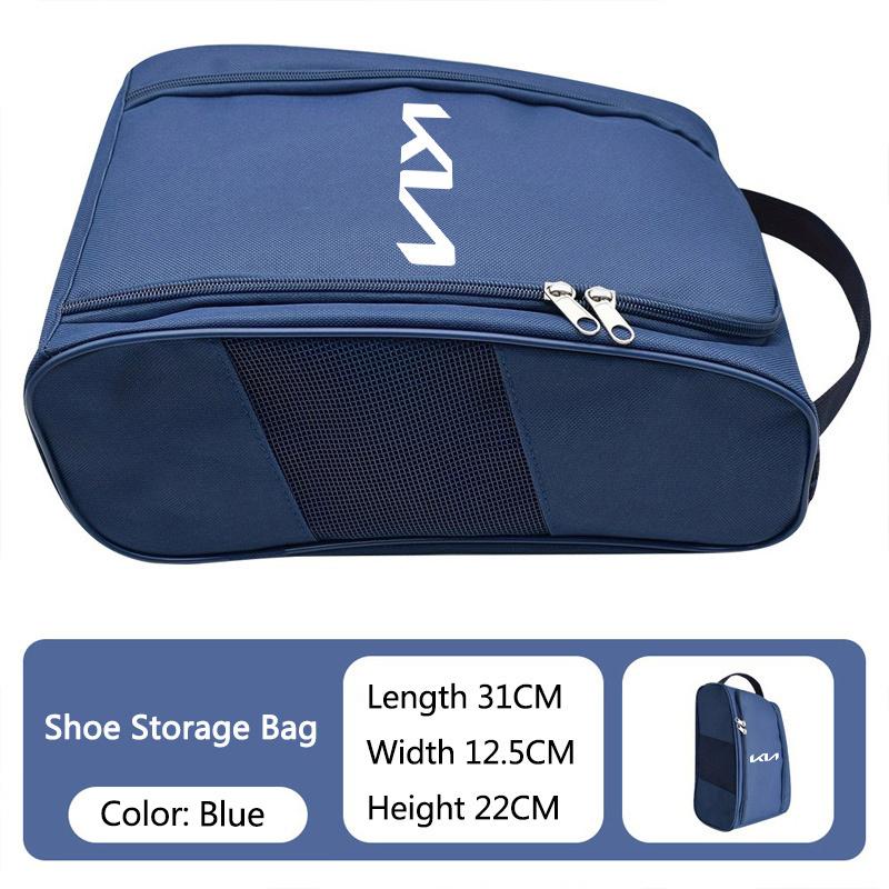 Car Sneaker Storage Bag Travel Outing Shoes Storage Zipper Style For Kia Rio Ceed Sportage Cerato Soul Sorento Picanto Optima cvufy50