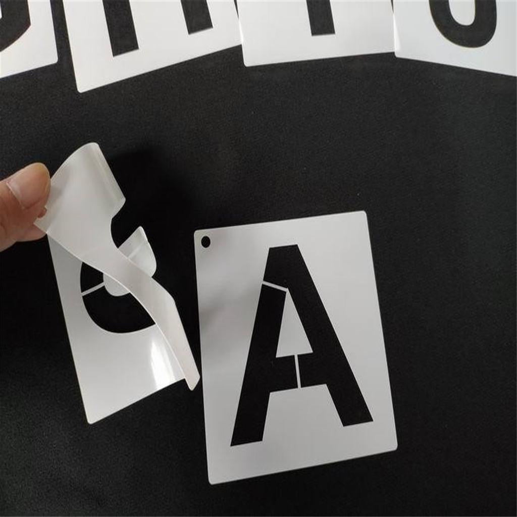 Alphabet-Buchstaben-Schablonen, 36 Stück, wiederverwendbare Kunststoff-Buchstaben-Zahlen-Vorlagen, Kunsthandwerk-Schablonen für Holz, Wand, Kreidetafel, Beschilderung