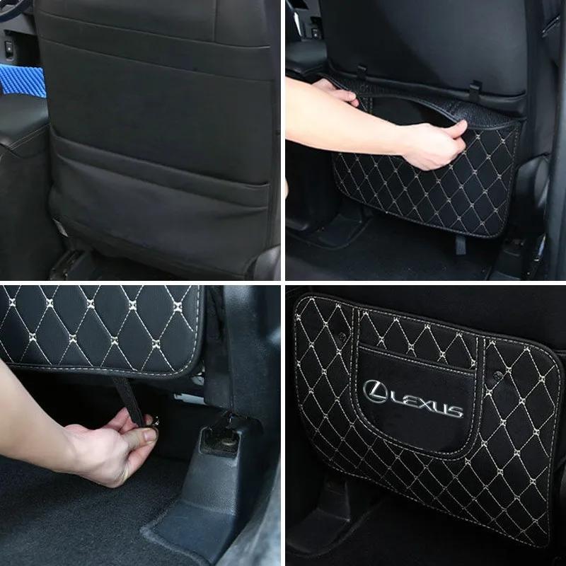 1Pcs Car Anti-Kick Pad Mat Seat Backrest Protector Cover For Lexus ES RX LS IS NX CT LX IS250 IS200 CT200h GS300 LS430 RX450hFP0