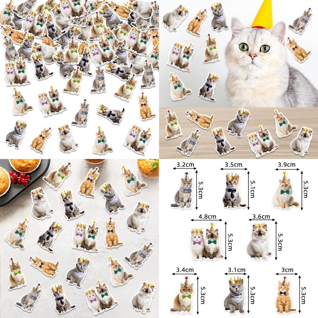 Cat Themed Pet Confetti Birthday Party Desktop Decoration Props Throwing