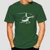 Creative Minimalist Helicopter Print Versatile T-Shirt Fashionable Comfortable Breathable Soft Casual Sports Short Sleeve Cotton T-shirt