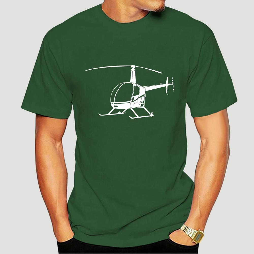 Creative Minimalist Helicopter Print Versatile T-Shirt Fashionable Comfortable Breathable Soft Casual Sports Short Sleeve Cotton T-shirt