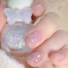 Pearlescent Water-based Nail Polish No Baking Can Tear Bright Color Nail Frosting Nail Care Polish Without Baking Lamp