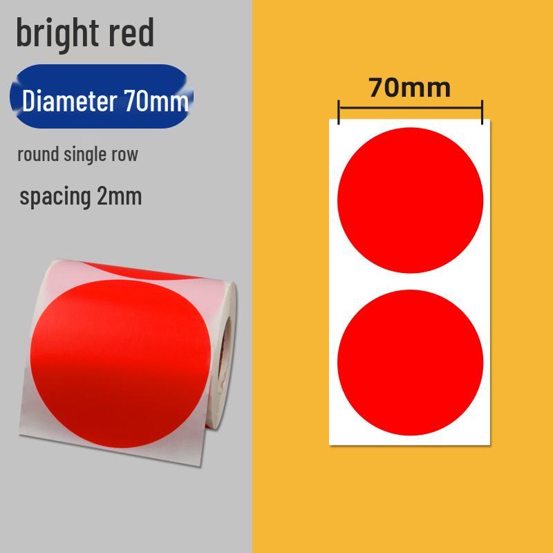 Colorful Self-Adhesive Round Dot Stickers - Writable Small Paper Labels