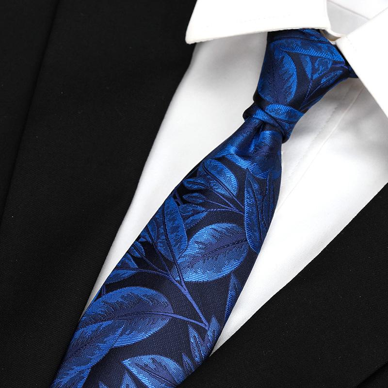 Hong Kong Style Retro Work Professional Tie Men'S Formal Wear Korean Version Of British Business 8Cm Hand-Made Pattern Student Clothing Trend