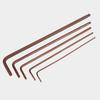 S2 Long Ball Head Hex Wrench Set, L-Type, 6-Sided, Sizes 1-12mm