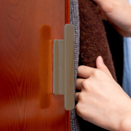 1 Pair Cabinet Handle Punch-free Self-adhesive Cabinet Cupboard Door Pull Handle Home Supply