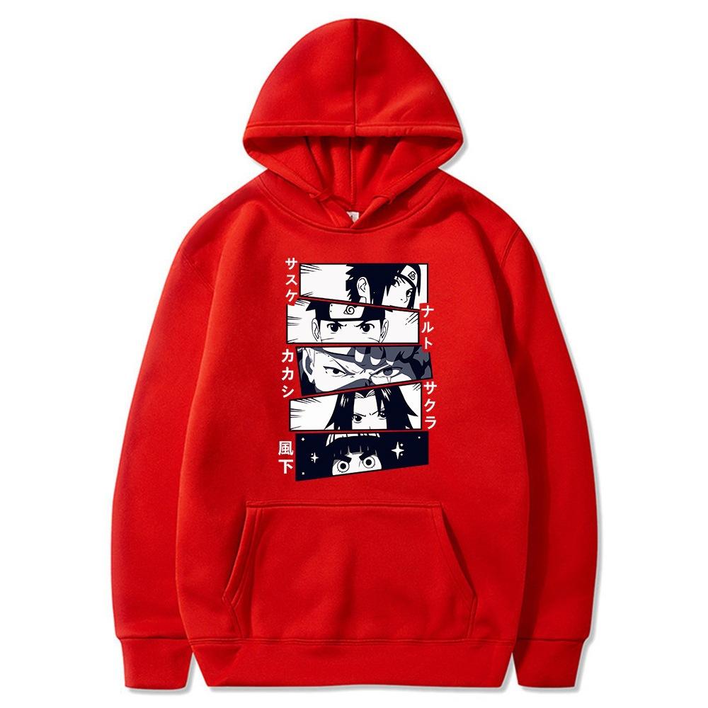 Sweater Naruto Print Hooded Sweater for Men and Women