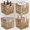 Handmade Rattan Gourd Grass Storage Basket for Sundries, Snacks & Fruits