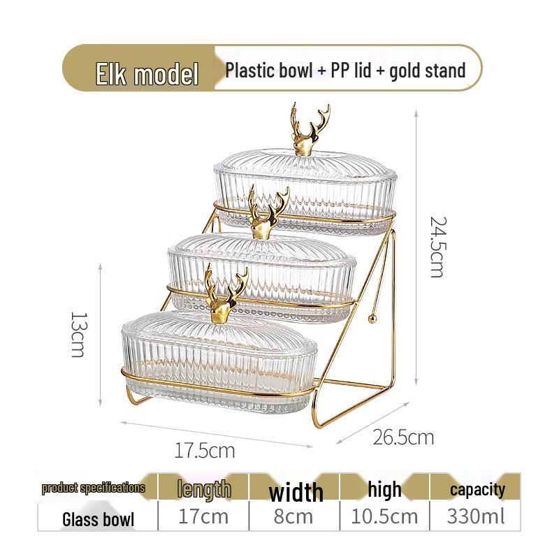Farfurie de Servire Divizată pentru Fructe și Gustări Stil Nou pentru Living