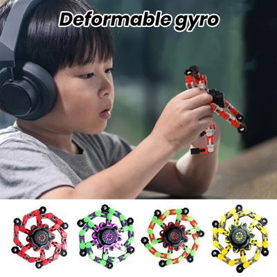 Giroscopio deformable con punta de dedo, mecánico, transformable, para aliviar el estrés y la ansiedad, juguete sensorial portátil, regalo