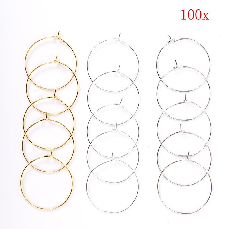 100 bucăți argint placat cu aur pahar de vin inele farmec Cercei Cercei petrecere de nuntă