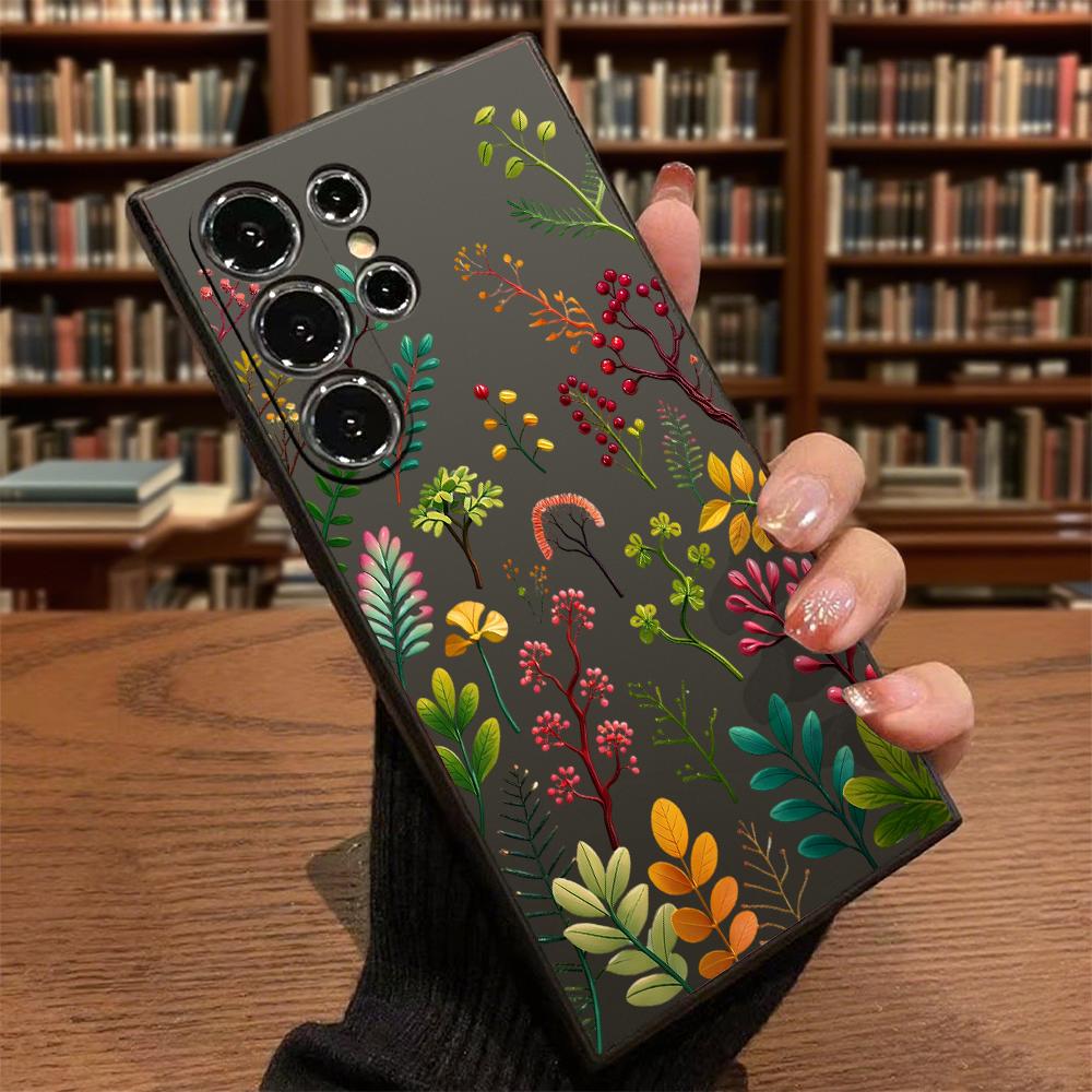 Colorful Twigs Berries Set Soft TPU Phone Case Slim Fit Cover For Samsung Galaxy S26 S25 S24 Ultra S23 S22 S21 Plus All A Series