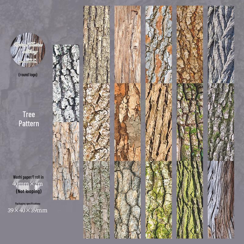 

Beautiful Day Texture Primer Tape - Natural Texture Stickers for Journals & Decoration.