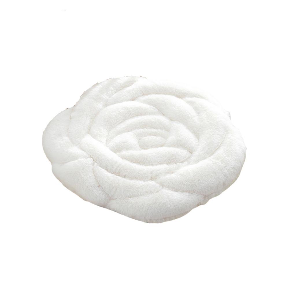 Quilted Seat Cushion Thickened Tatami Sofa Cushion Home Decoration Rose Shaped Chair Cushion  Floor
